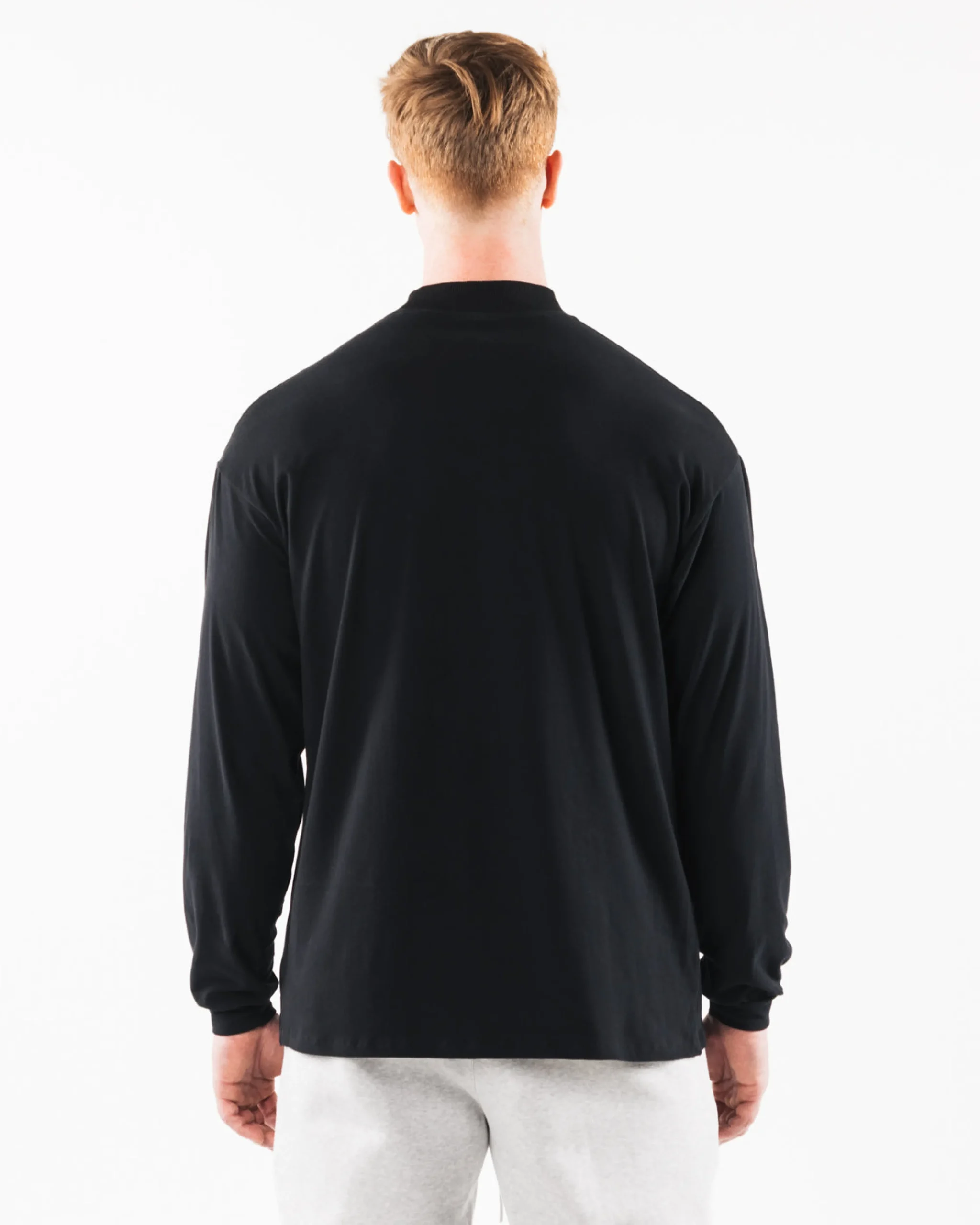 Brushed Core Mock Neck LS