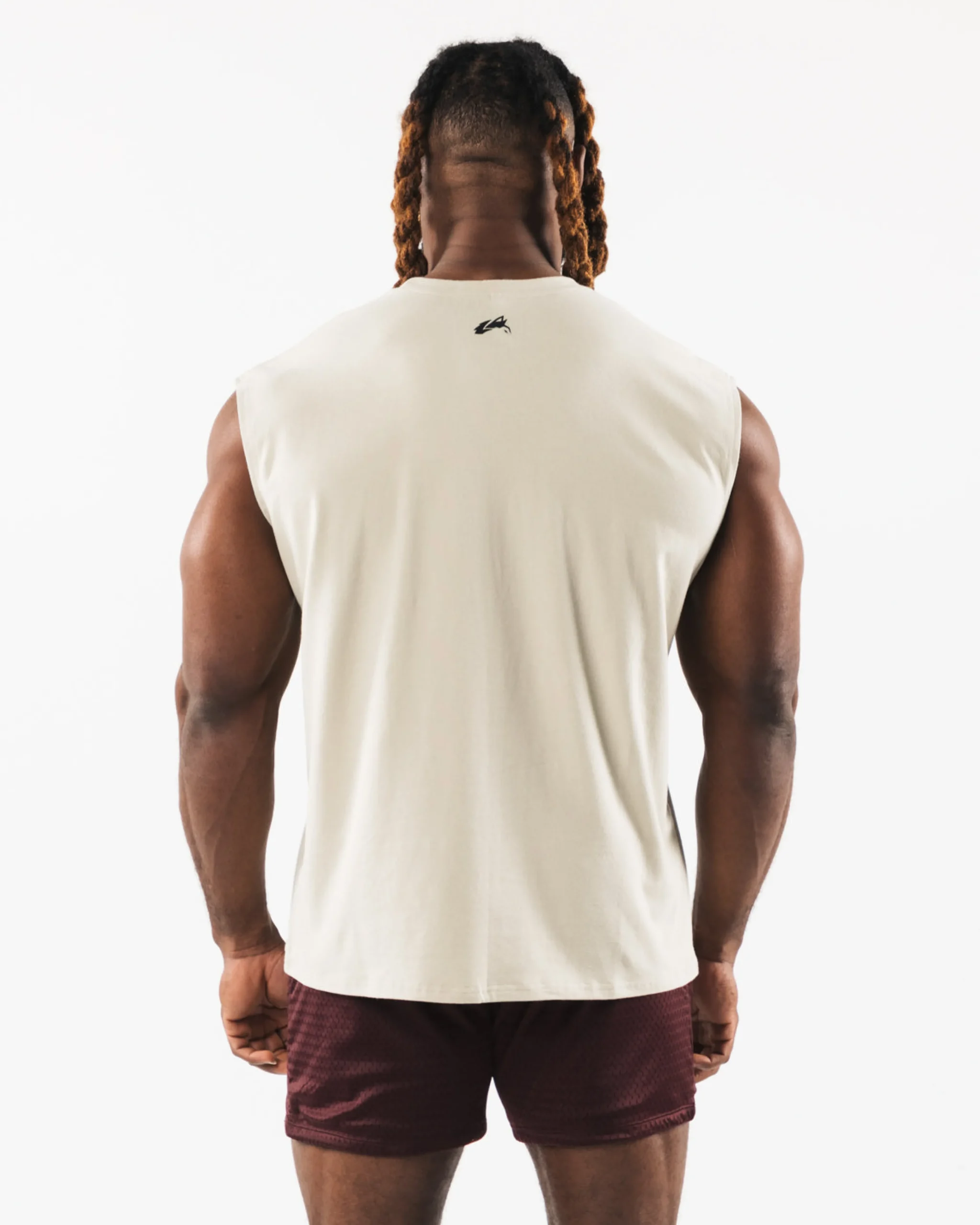 Brushed Wolf Head Muscle Tank