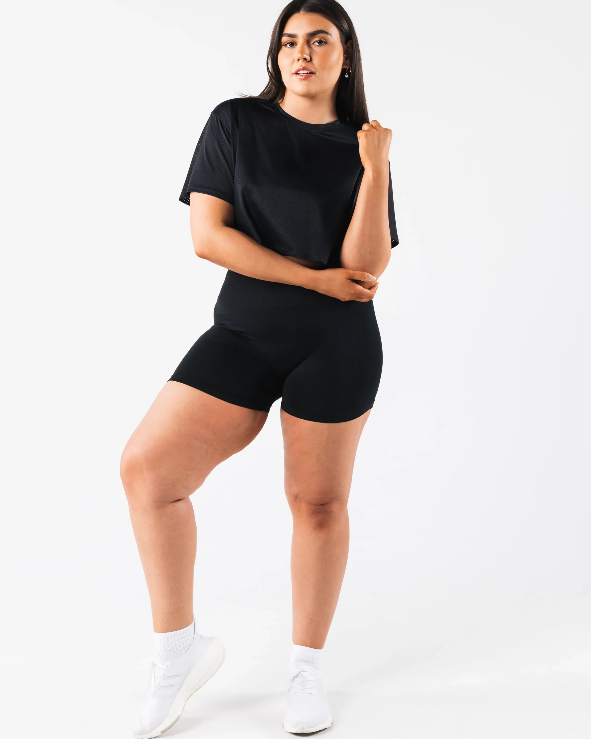 Margo Mesh Crop Tee